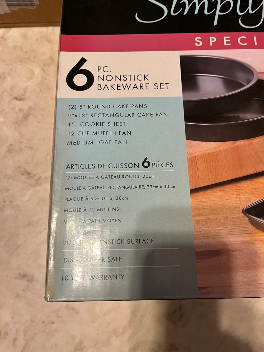 Calphalon Simply 6-Piece Nonstick Bakeware Set - Picture 2 of 3